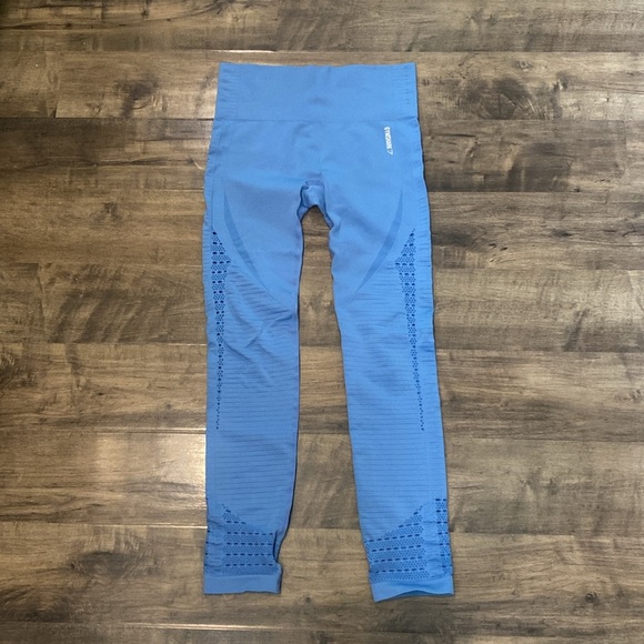 Gymshark Seamless Leggings Blue Medium - Picture 2 of 7